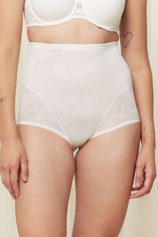 Hipster Hoge Taille Wild Rose Sensation - Wit