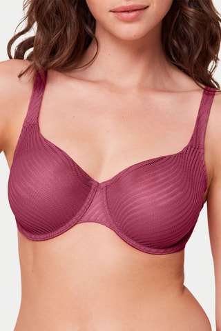 Soutien-gorge Wild Peony Florale W01 - Rose foncé