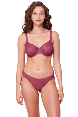 Soutien-gorge Wild Peony Florale W01 - Rose foncé