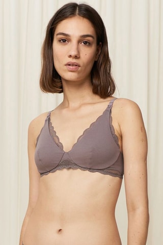 Soutien-gorge d’allaitement Natural Spotlight - Gris foncé