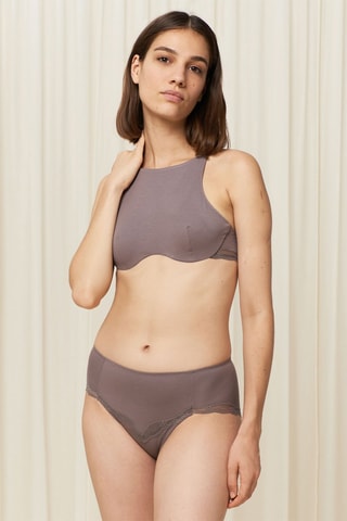 Culotte Taille haute Natural Spotlight Maxi EX - Gris