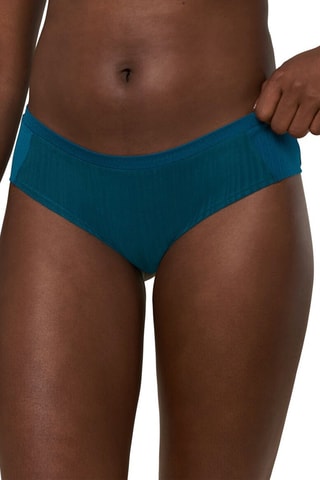 Culotte Body Make-up Patchwork Hipster EX - Bleu canard