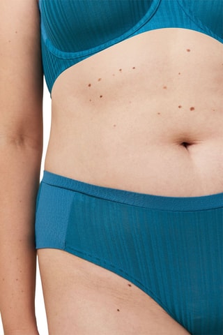 Culotte Body Make-up Patchwork Hipster EX - Bleu canard