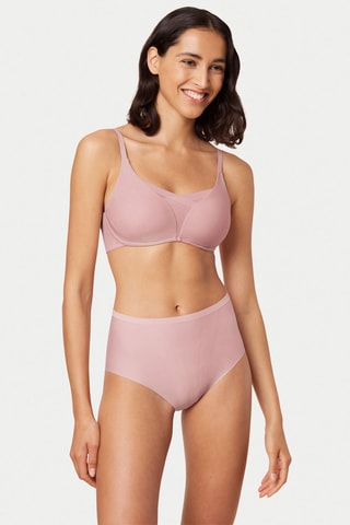 Culotte taille haute Triumph Shape Smart Maxi - Rose