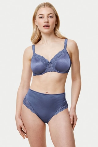 Culotte taille haute Ladyform Soft Maxi - Bleu