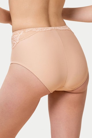 Culotte taille haute Modern Lace+Cotton Maxi - Nude