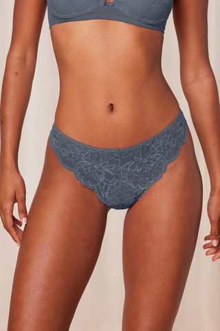 Tanga Amourette Charm T Highleg Brazilian - Bleu