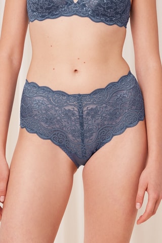Culotte taille haute Amourette 300 Maxi X (3872) - Bleu