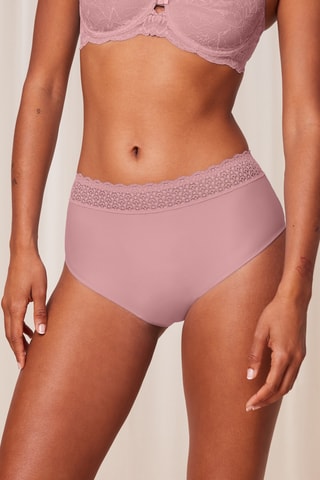 Culotte taille haute Feel of Modal Midi - Rose