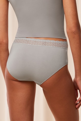 Culotte taille haute Feel of Modal Midi - Gris