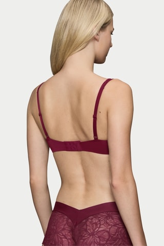 Soutien-gorge ampliforme Body Make-Up Illusion Lace Balconette - Rouge