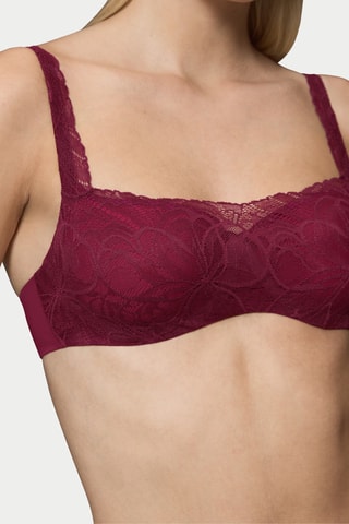 Soutien-gorge ampliforme Body Make-Up Illusion Lace Balconette - Rouge