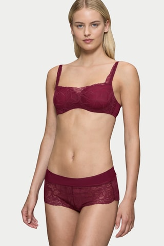 Soutien-gorge ampliforme Body Make-Up Illusion Lace Balconette - Rouge