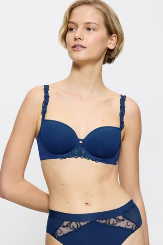 Soutien-gorge ampliforme Wild Azalea Florale WHP - Bleu