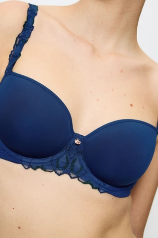 Soutien-gorge ampliforme Wild Azalea Florale WHP - Bleu