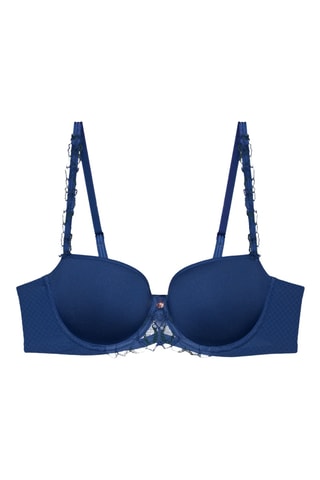 Soutien-gorge ampliforme Wild Azalea Florale WHP - Bleu