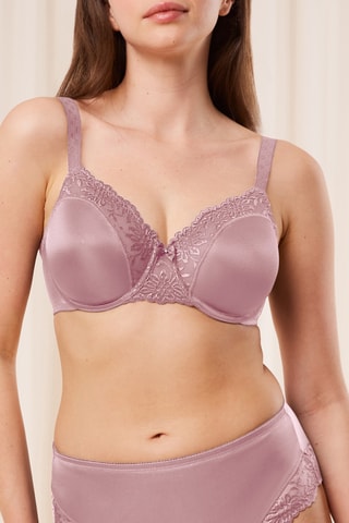 Soutien-gorge satiné ampliforme Ladyform Soft W X (6406) - Rose