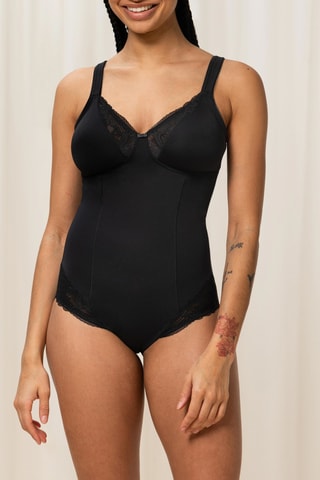 Body ampliforme Modern Lace+Cotton BS - Noir