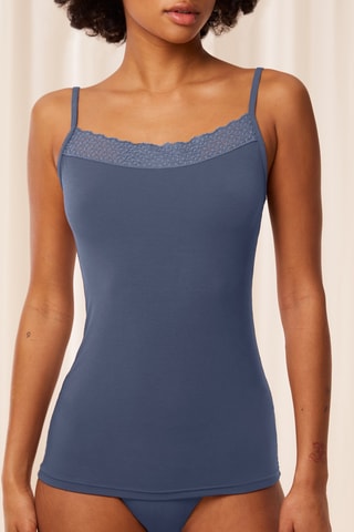 Débardeur Feel of Modal Spaghetti Top - Bleu