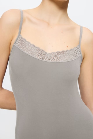 Débardeur Feel of Modal Spaghetti Top - Gris