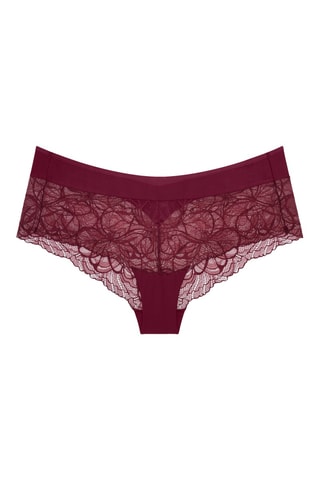 Shorty taille haute Body Make-Up Illusion Lace Shorty - Bordeaux