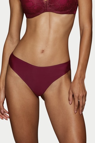 Culotte Body Make-Up Illusion Lace Highleg Tai - Rouge