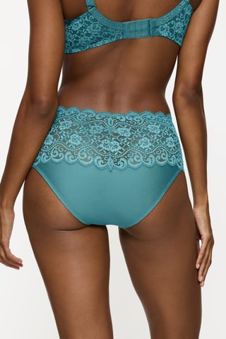 Culotte taille haute Amourette Maxi - Turquoise