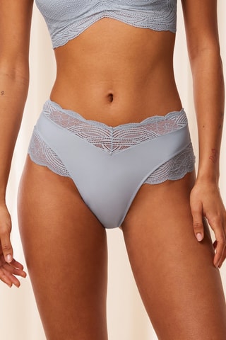 Culotte taille haute Triumph Lift Smart Bandeau Maxi EX - Bleu