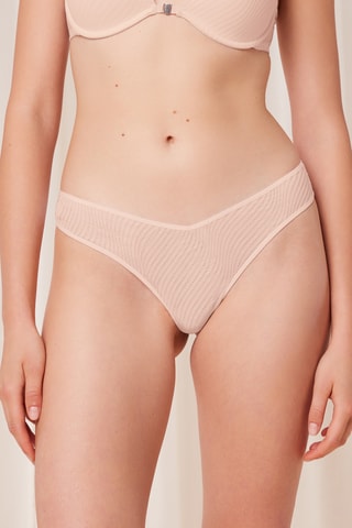 String Harmony Spotlight High Leg Brazilian - Roze