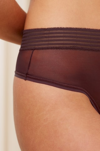 2 strings taille haute Tempting Sheer Highwaist String 2P - Marron