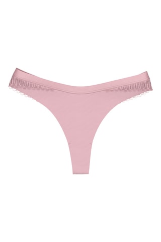 String taille haute Aura Spotlight T High Leg string - Rose