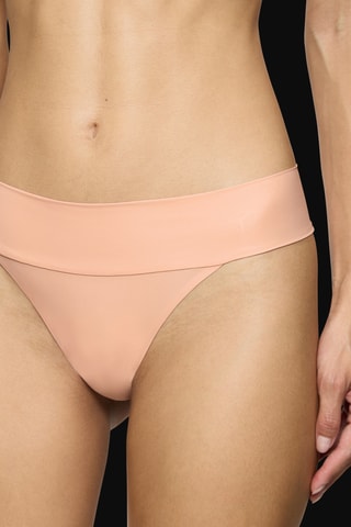 String taille haute Body Make-Up Illusion String EX - Beige
