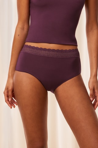 Culotte taille haute Feel of Modal Midi - Violet