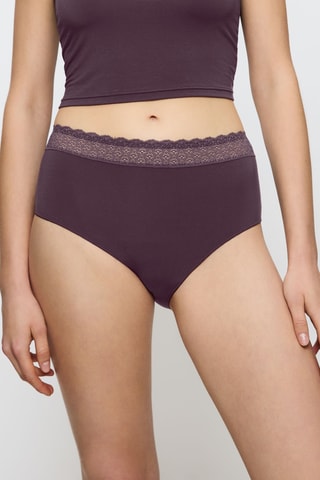 Culotte taille haute Feel of Modal Midi - Violet