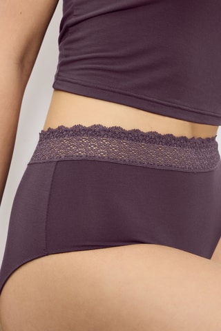 Culotte taille haute Feel of Modal Midi - Violet