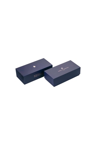 Coffret montre à quartz en acier et bracelet en zircons Bay