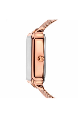 Montre à quartz en acier Serenity - Doré rose