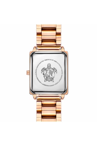 Montre à quartz en acier Joyful Journey - Doré rose et vert