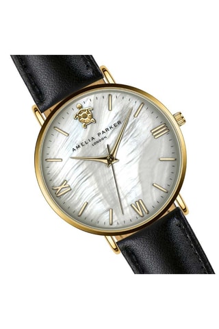 Montre à quartz en cuir et nacre Pearl of the Sea