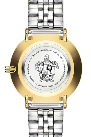 Montre à quartz en acier Meeru Island - Argenté et doré