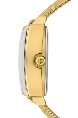 Montre à quartz en acier et diamant Cléophée