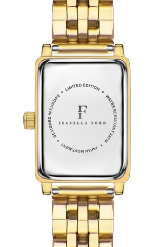 Montre à quartz en acier et diamant Zélie