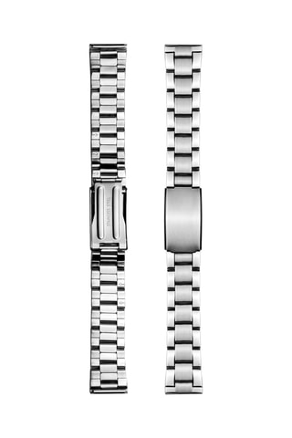 Montre à quartz en acier - Argenté et doré rose