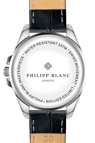 Montre à quartz en cuir - Noir et argenté