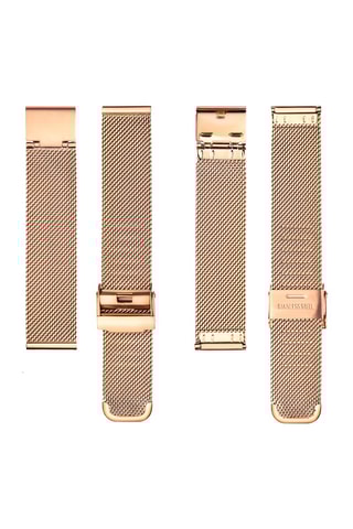 Montre à quartz en acier - Doré rose