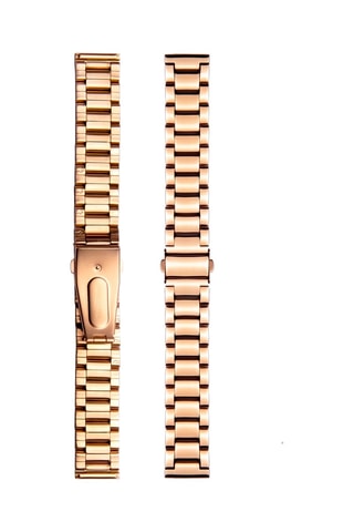 Montre à quartz en acier - Doré rose
