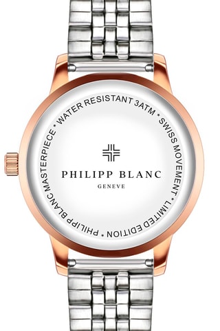 Montre à quartz en acier - Argenté et doré rose