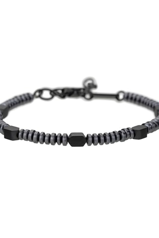 Coffret montre à quartz en acier et bracelet