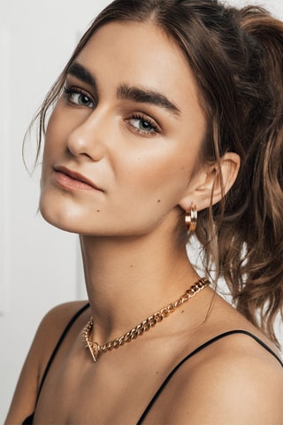 Créoles Harriet - Doré rose