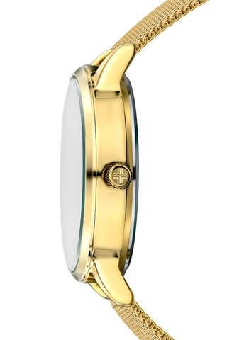 Montre à quartz en acier - Doré